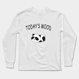 Cute Panda - Today"s Mood Long Sleeve T-Shirt